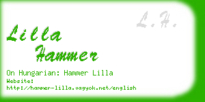 lilla hammer business card